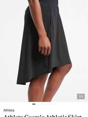 Athleta Black High-Low Cosmic Skirt